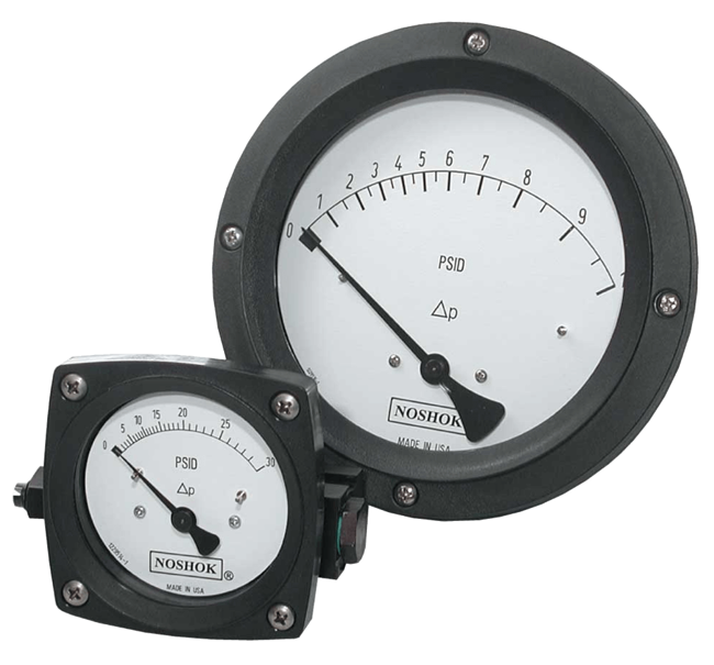 Noshok Differential Pressure Gauge, 1000 Series